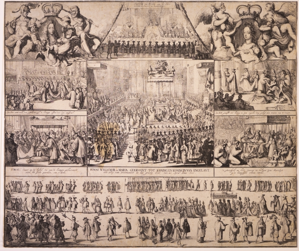 KRONING VAN WILLEM III EN MARY TOT KONING EN KONINGIN VAN ENGELAND.