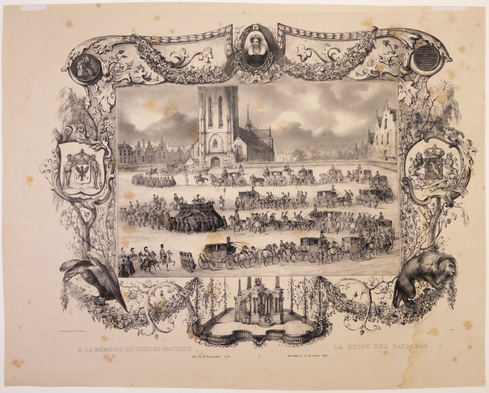 Begrafenis van Koningin Wilhelmina vrouw van Willem I.