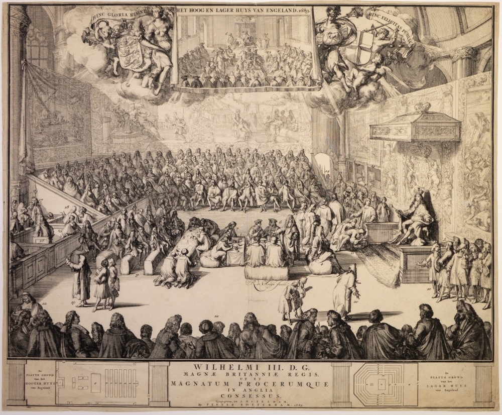 "HET HOOG-EN LAGER-HUYS VAN ENGELAND 1689"