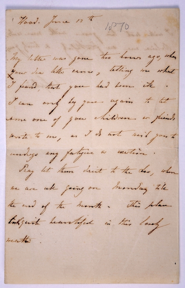 Brief Koningin Sophie