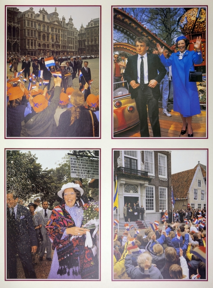 Fotocollage feestelijkheden rond Beatrix.