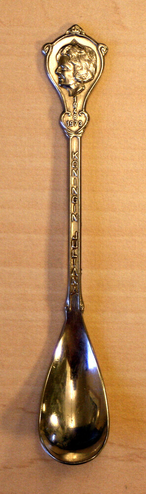 Theelepel 25 jaar Juliana