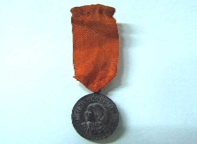 Penning geslagen ter ere van de inhuldiging van koningin Wilhelmina in 1898.