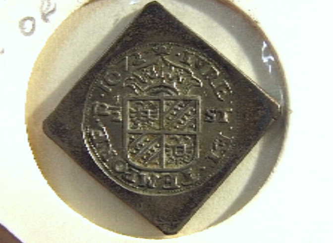 Noodmunt van de Stad Groningen, 12 en een halve stuiver, van het beleg in 1672.