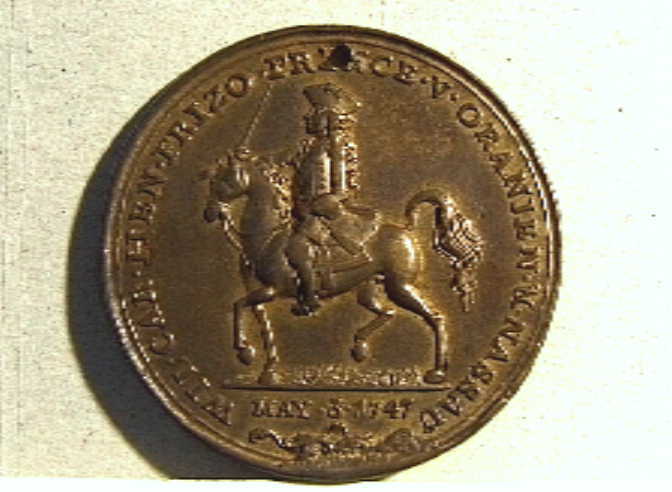 Penning geslagen op Willem IV, 3 mei 1747