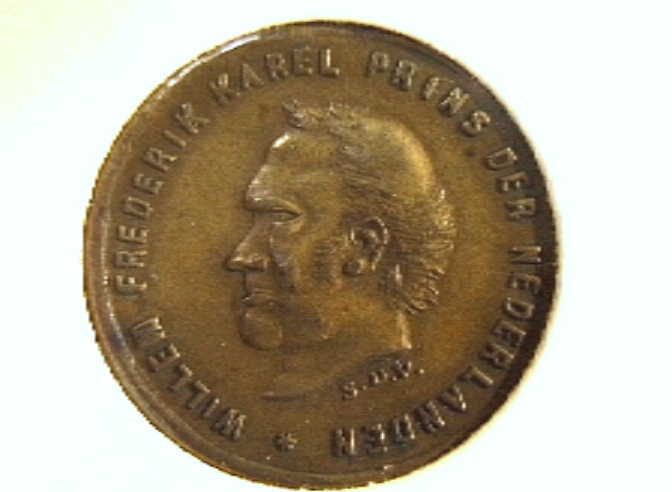 Penning t.g.v. overlijden van prins Willem Frederik Karel der Nederlanden.