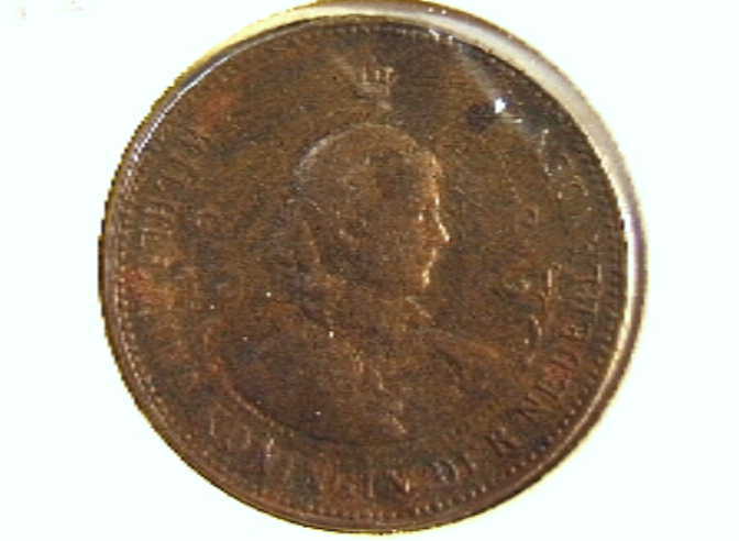 Penning t.g.v. inhuldiging koningin Wilhelmina.