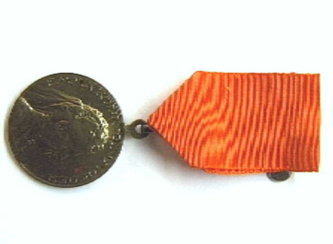 Draagpenning ter gelegenheid van de 70ste verjaardag van Emma.