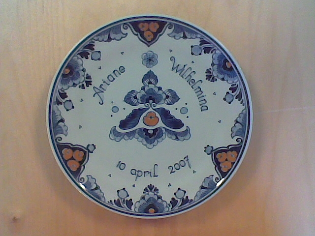 Geboortebord van Ariane.