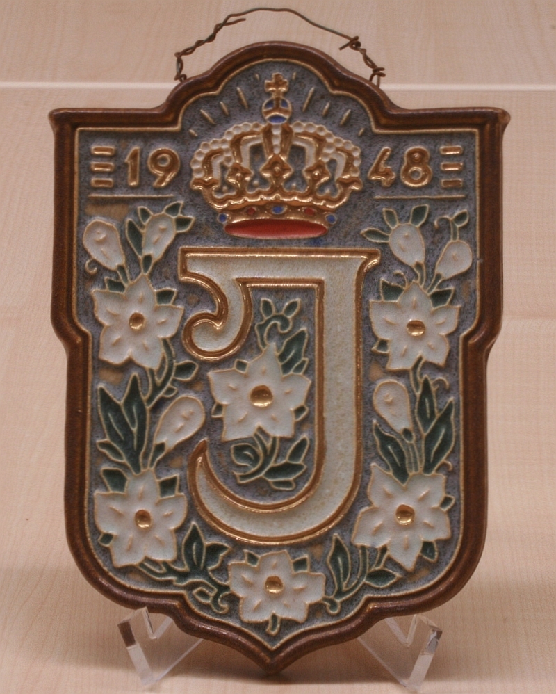 plaquette kroning Koningin Juliana