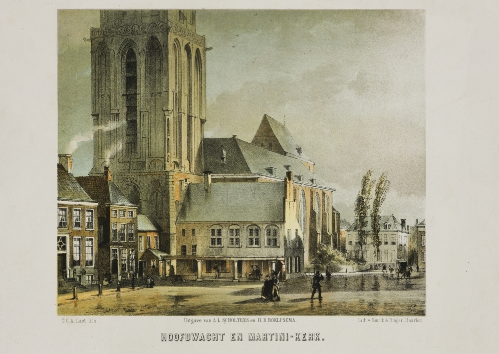 Hoofdwacht en Martinikerk te Groningen