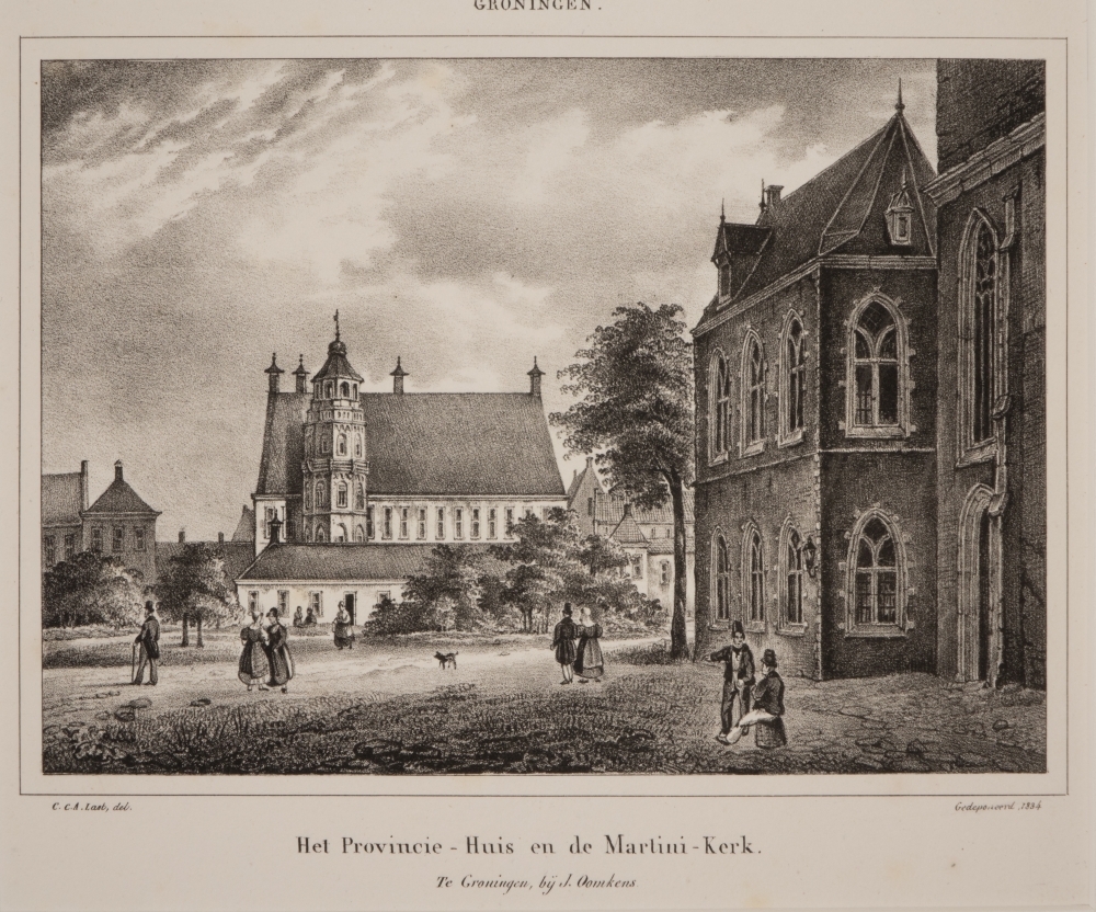 Provinciehuis en Martinikerk te Groningen