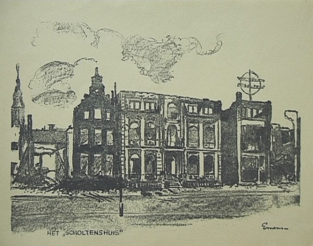 Het Scholtenshuis te Groningen, 1945
