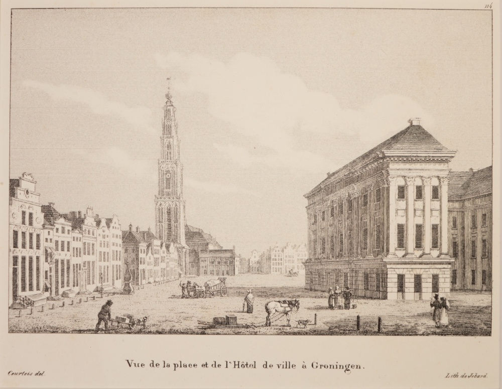Grote Markt met Stadhuis te Groningen