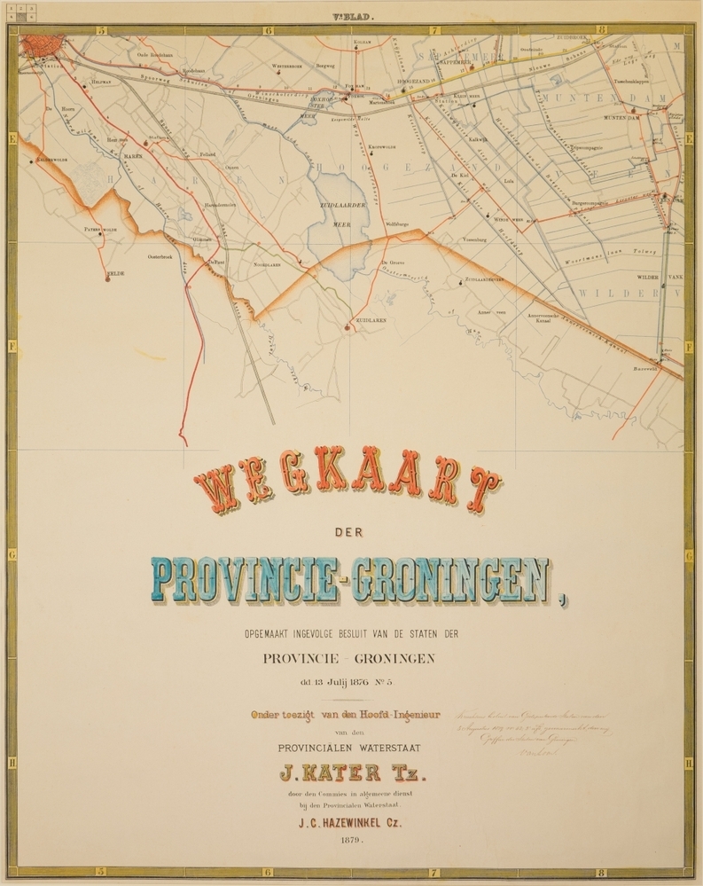 Wegkaart der Provincie Groningen
