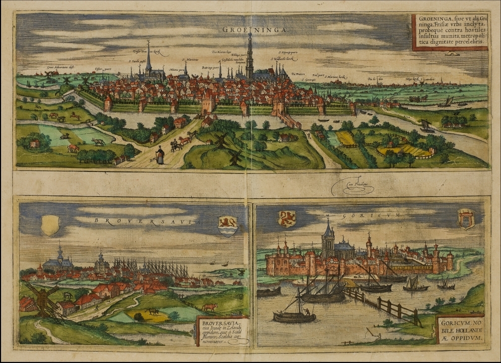 Aangezicht stad Groningen/ Brouwershaven