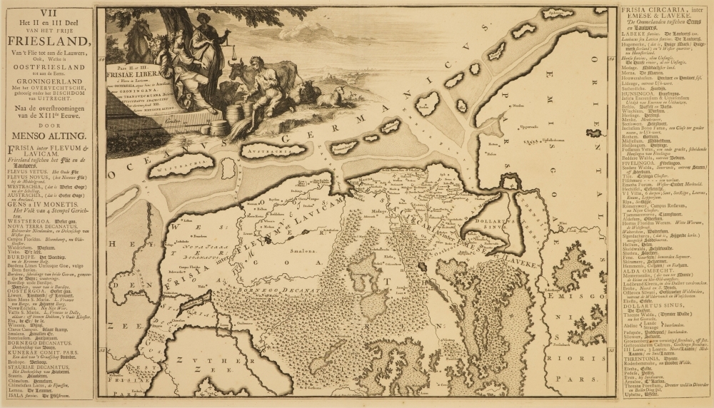 Historische kaart Frisia / Nederland
