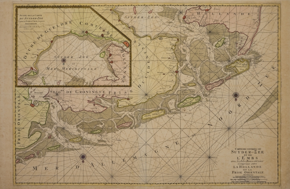 Zeekaart van Noordzee / Eemsgebied / Zuiderzee