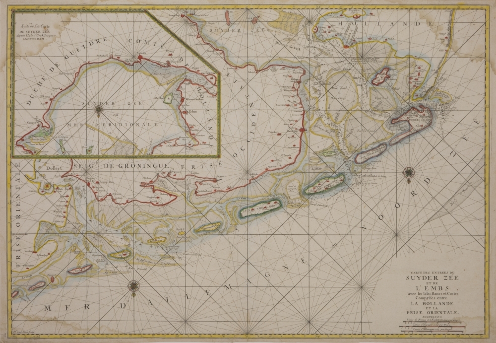 Zeekaart van Noordzee / Eemsgebied / Zuiderzee