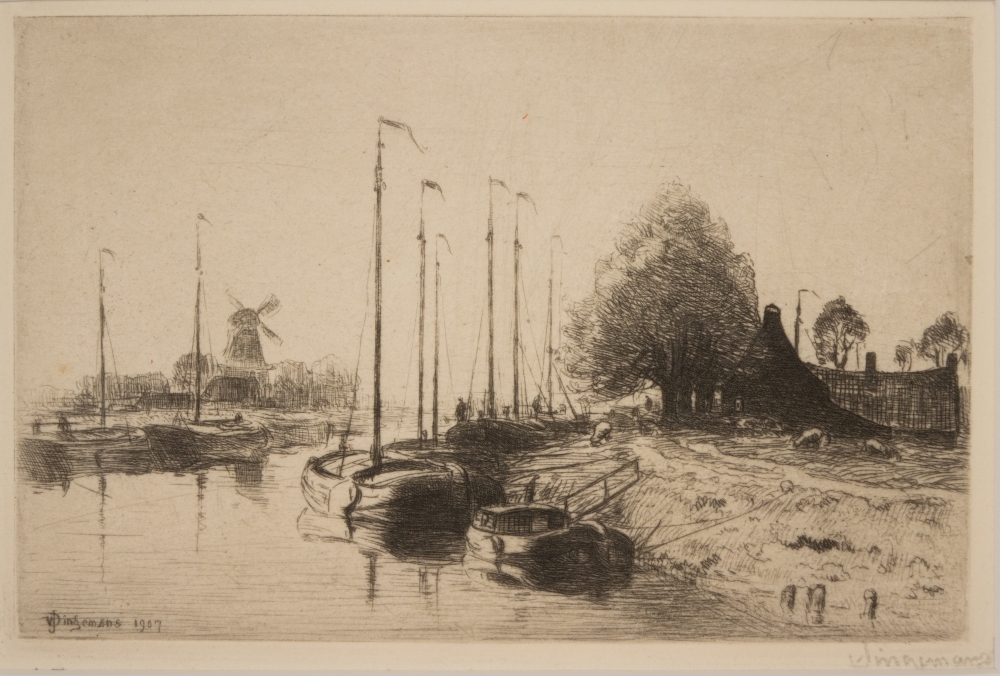 Het Reitdiep te Groningen