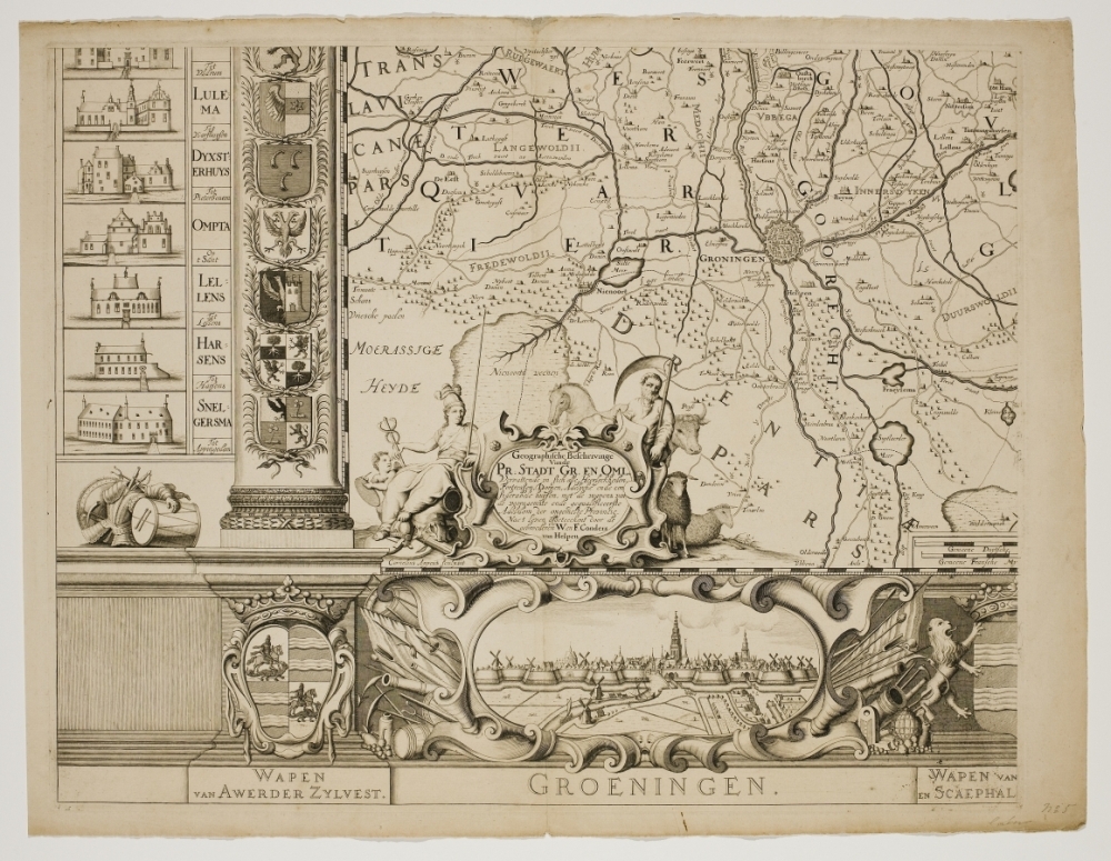 Coenderskaart Provincie Groningen