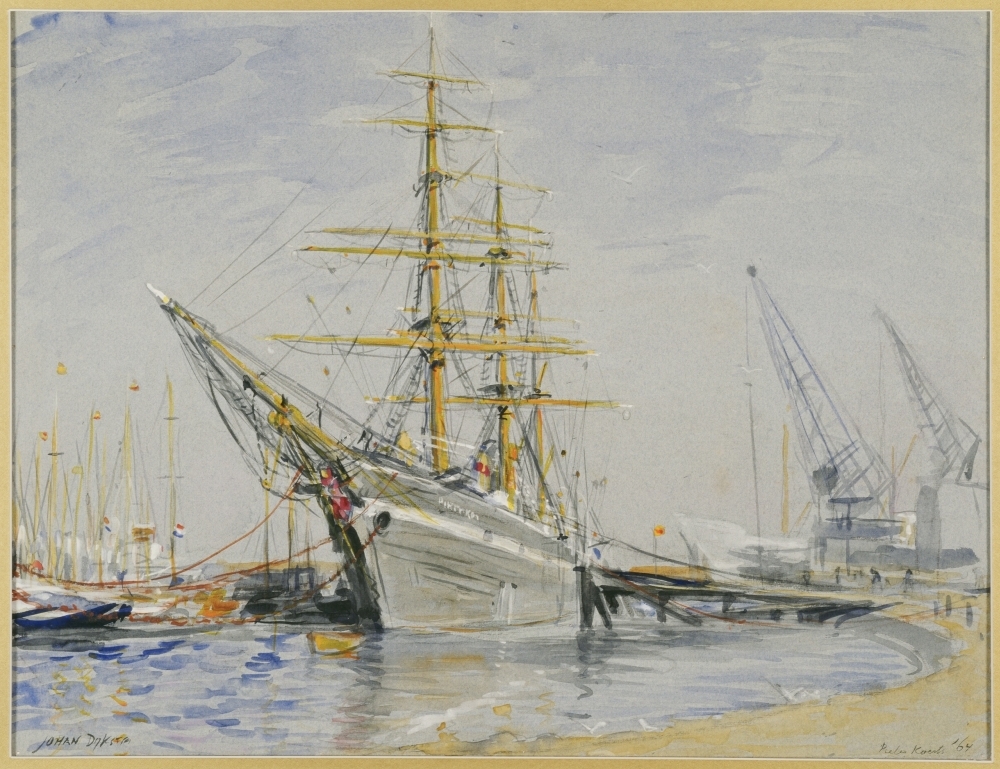 Gezicht op de Pieter Koerts.