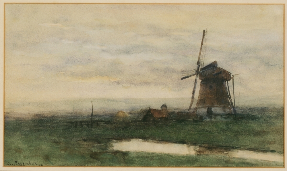 Landschap met molen.