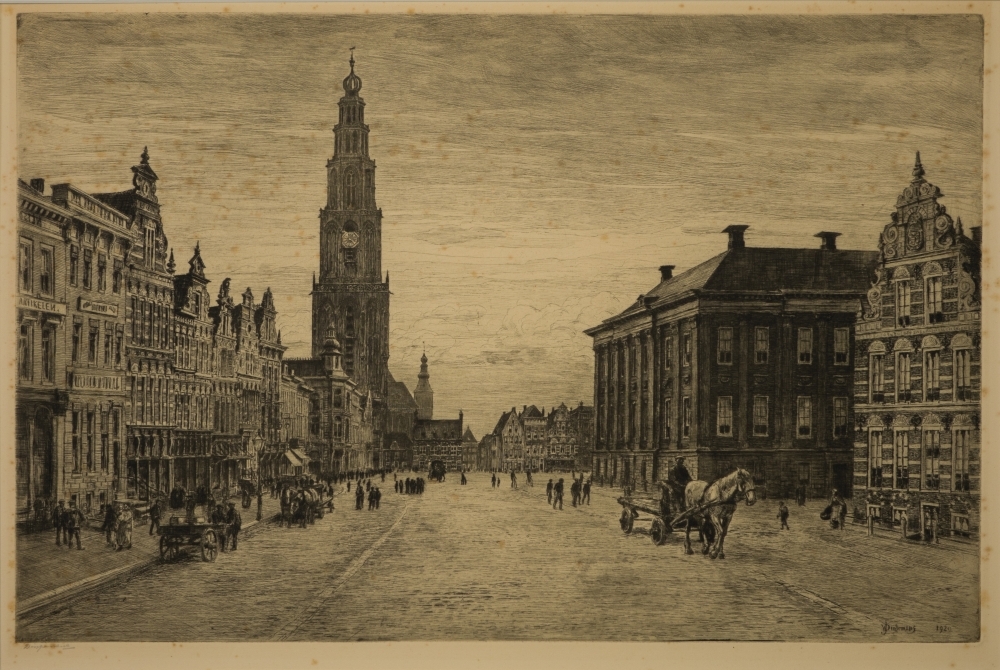 De Grote Markt te Groningen.
