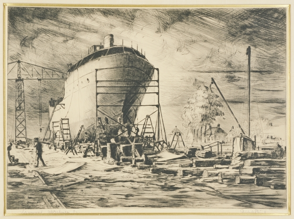 Scheepswerf Van Diepen te Waterhuizen.