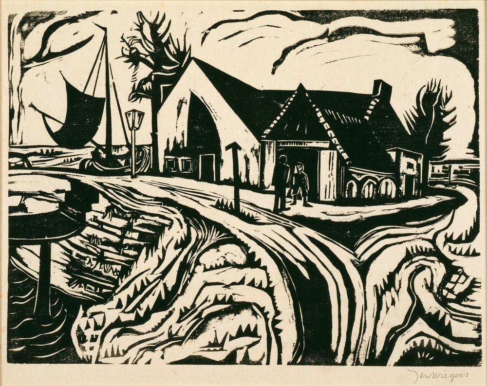 Boerderij aan landweg.