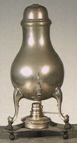 Tinnen kraantjes kan met komfoor.