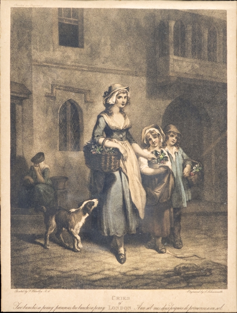 Viooltjesverkoopster.