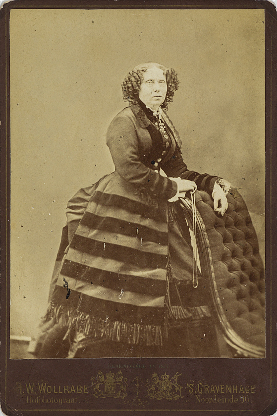 Koningin Sophie in haar overlijdensjaar, 1877.