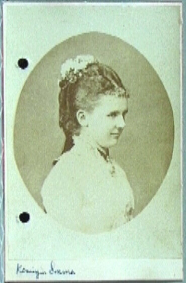 Prinses Emma ten tijde van haar verloving in 1878.