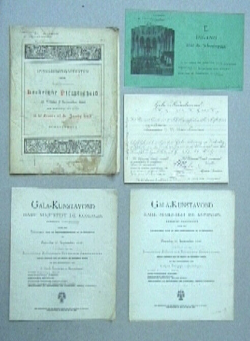 Documenten betreffende feesten te 's Gravenhage in verband met de inhuldiging van koningin Wilhelmina.