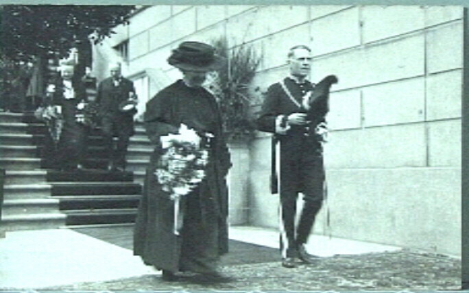 Foto-briefkaart bezoek aan Groningen