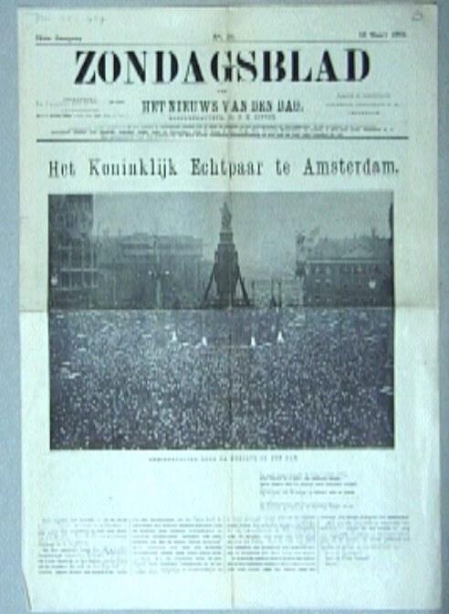 Het Koninklijk Echtpaar te Amsterdam