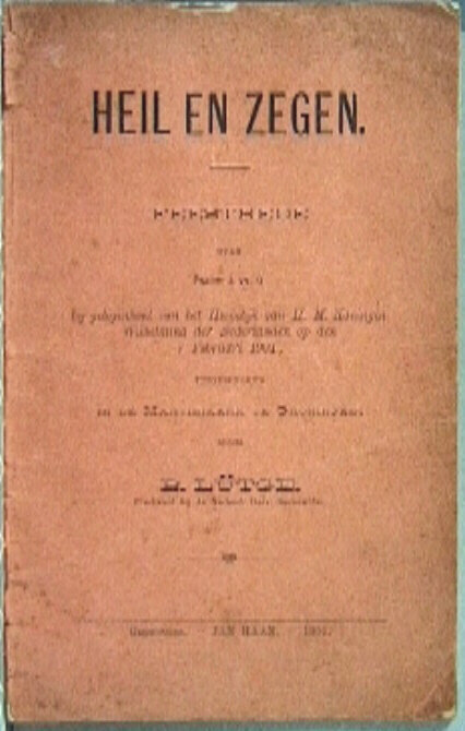 Feestrede in Martinikerk Groningen t.g.v. huwelijk