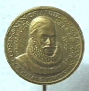 Steekspeldje ter gelegenheid van de 400ste geboortedag van prins Willem I, Vader des Vaderlands.