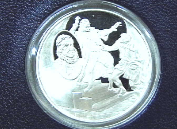 Penning prins Willem I (1533-1584).