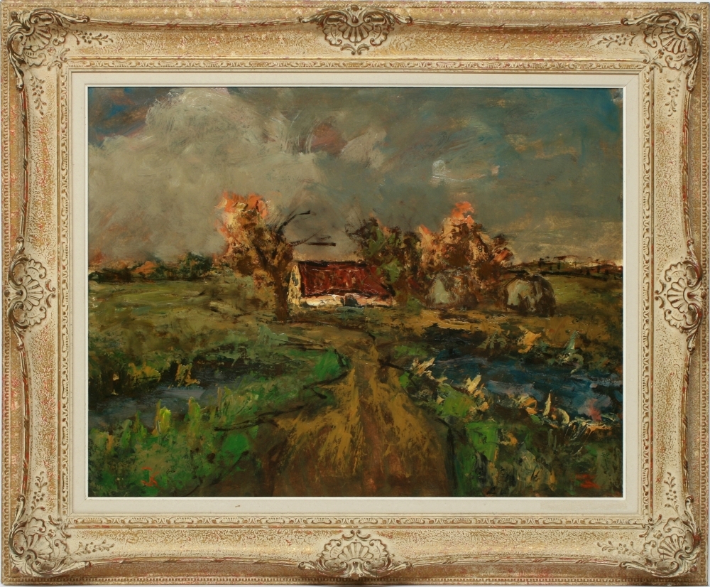 Landschap bij Zuidlaren.