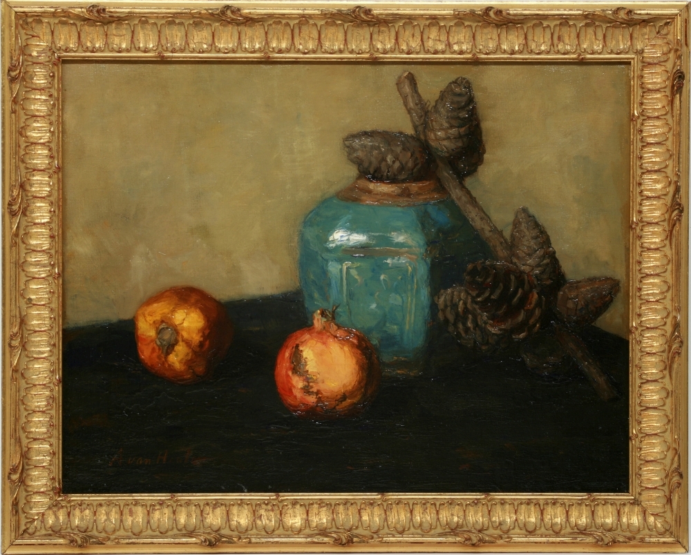 Granaatappels en dennetak.