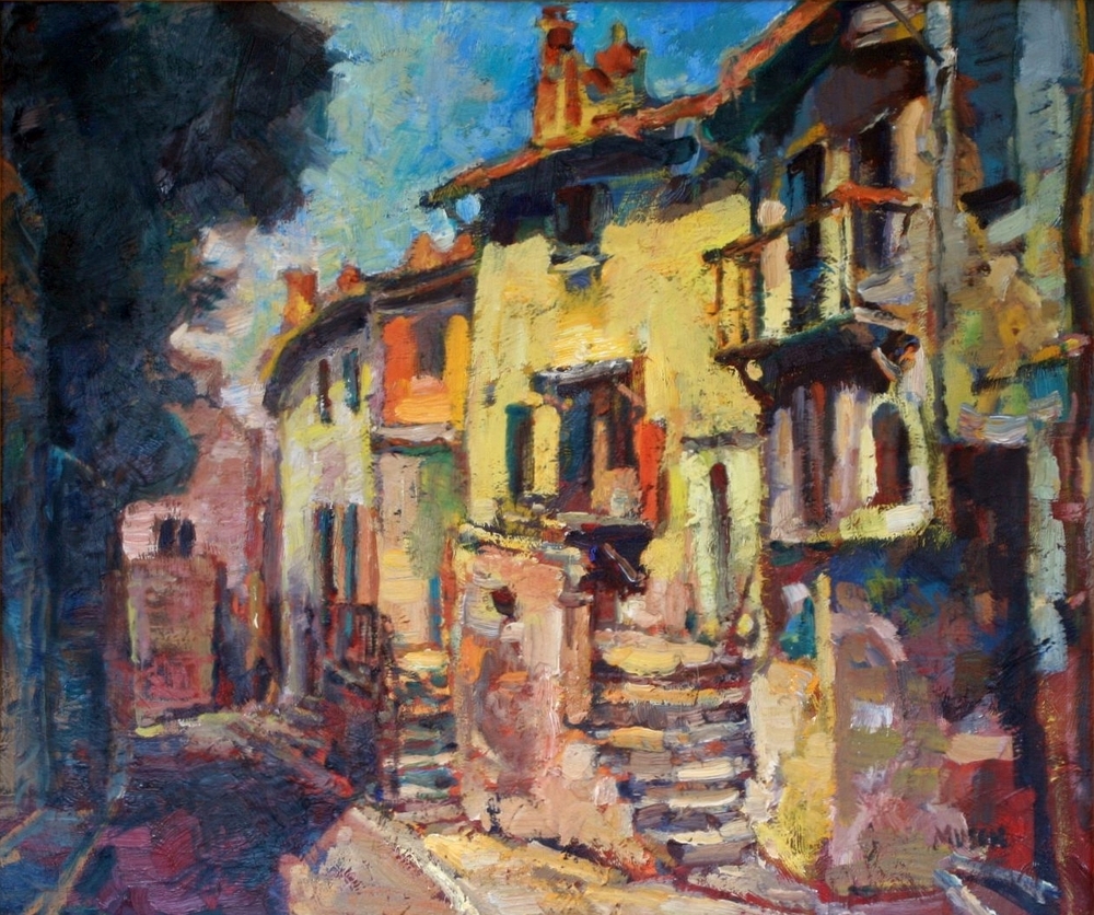 Straatje te Valréas, Frankrijk.