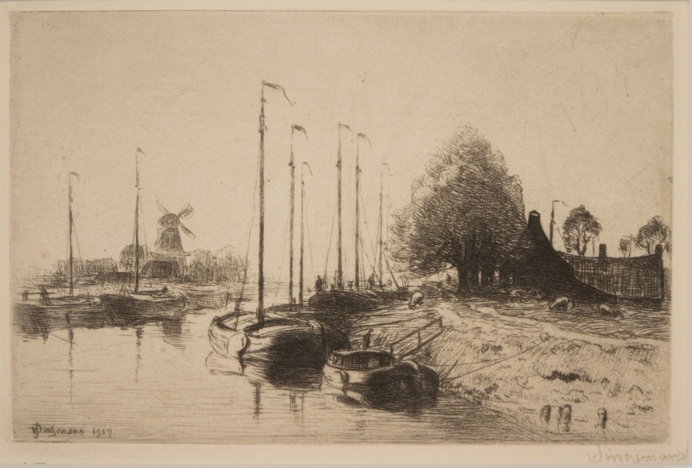 Het Reitdiep te Groningen