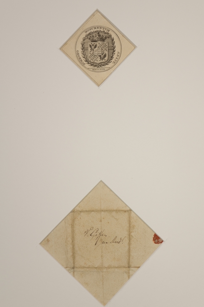 Wapen in ronde zegelafdruk