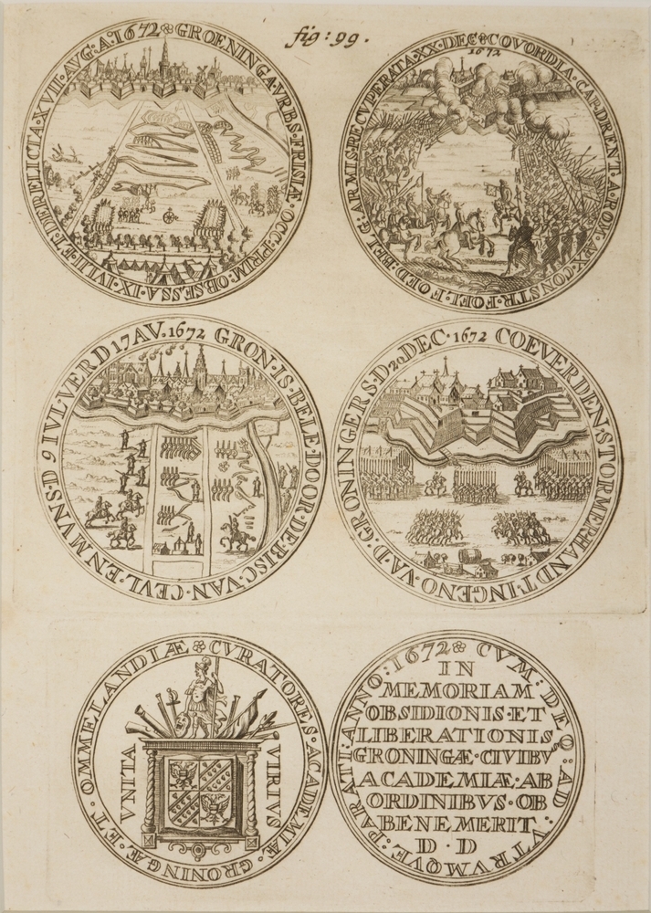 Zes zegels betreffende het jaar 1672