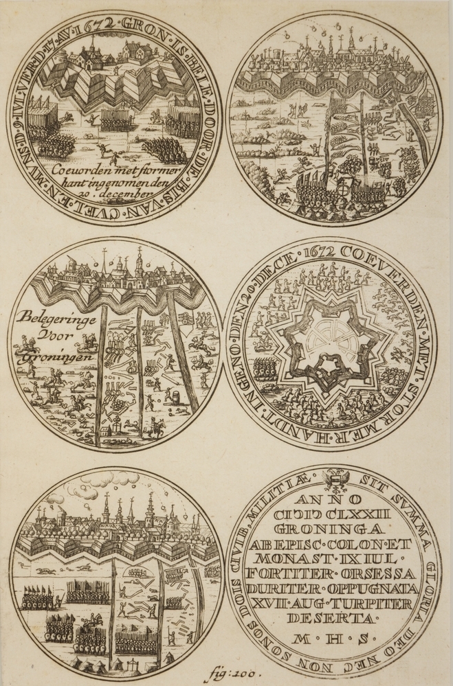 Zes zegels betreffende het jaar 1672