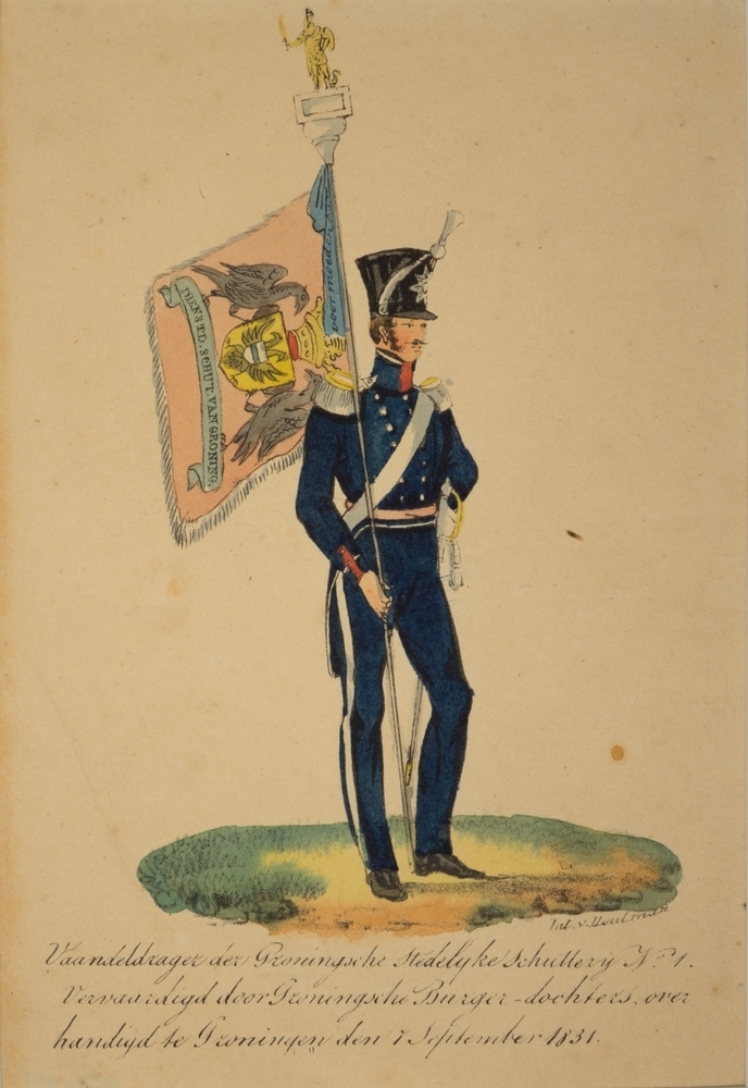 Vaandeldrager der Groningsche Stedelijke Schutterij