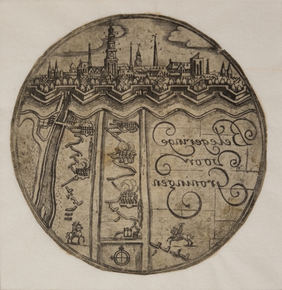 Zegel met belegering voor Groningen