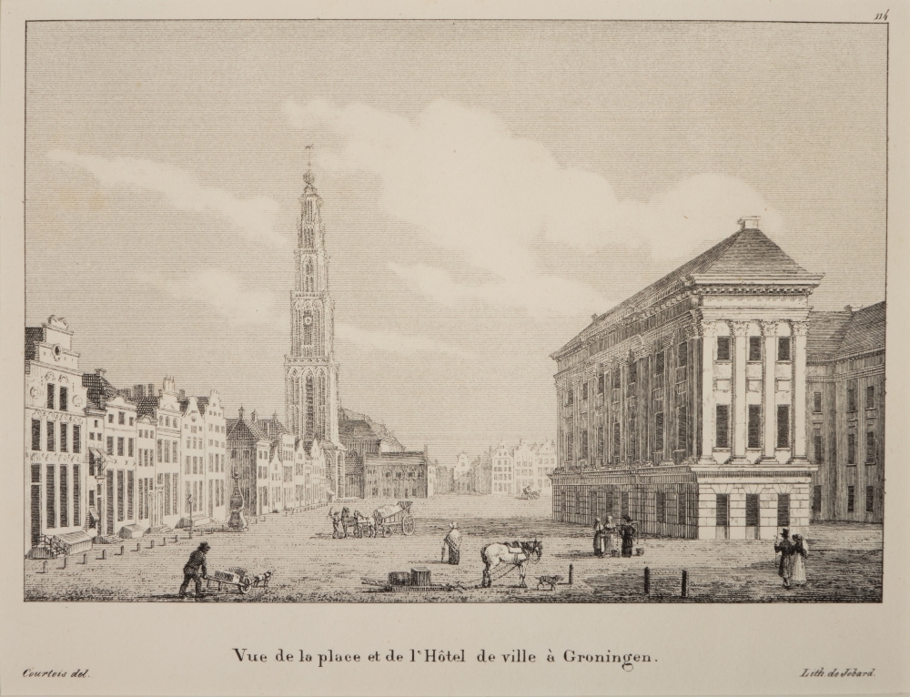Grote Markt met Stadhuis te Groningen